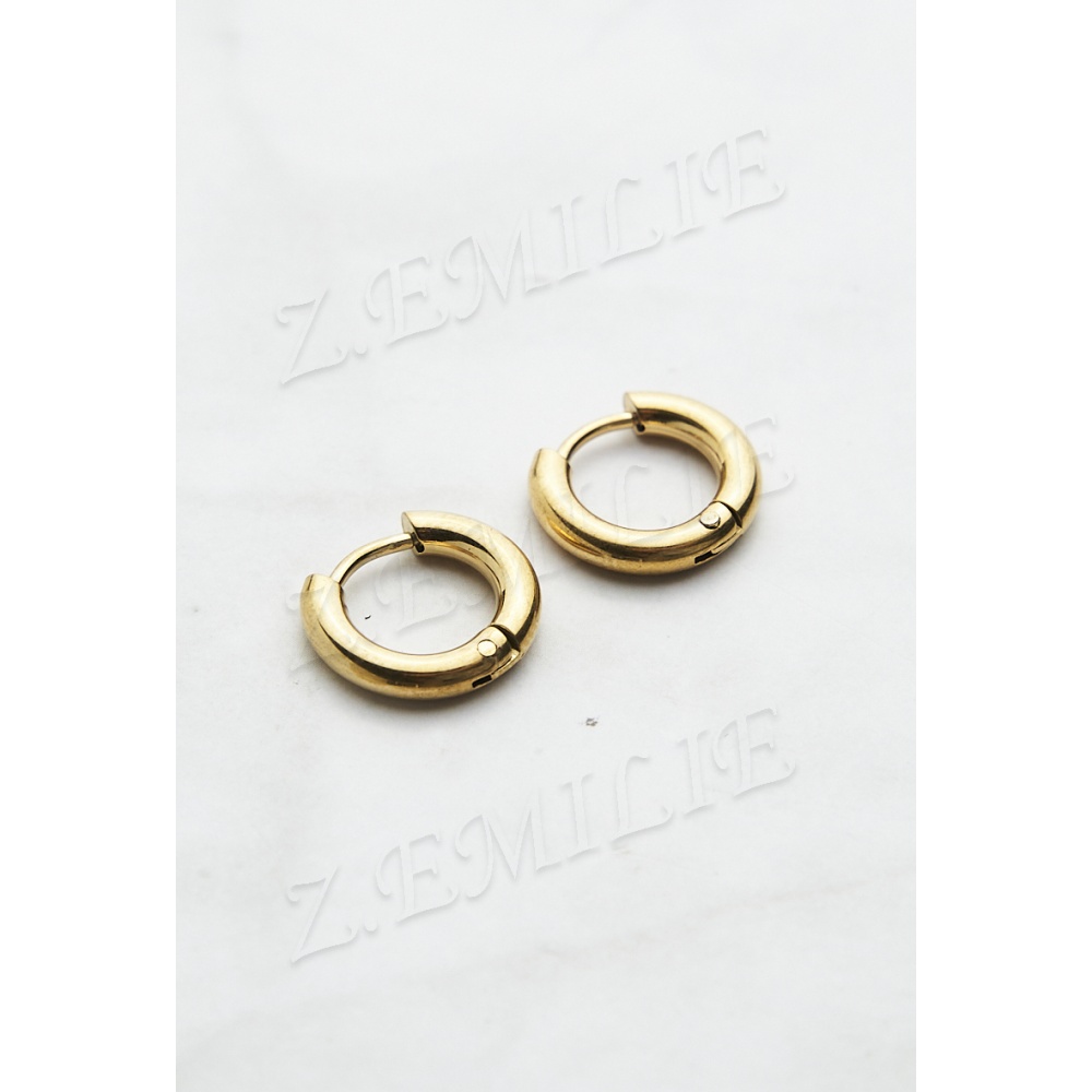 Boucle d oreille acier créole 2 5x8mm